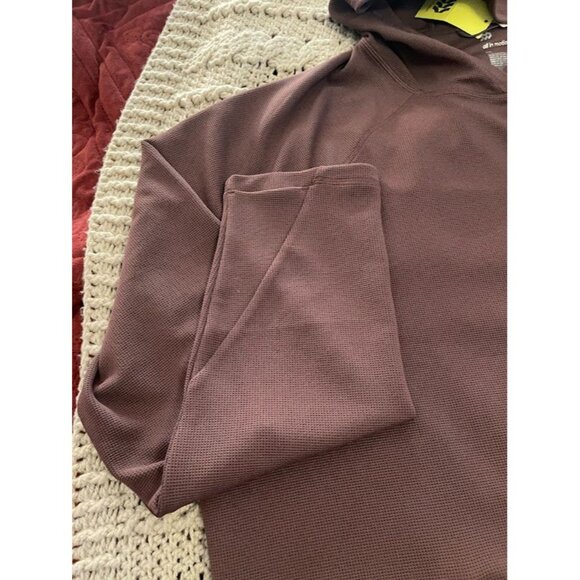 All In Motion‎ XXL Long Sleeve Brown Hoodie  Recycled Polyester & Spandex - Picture 3 of 16